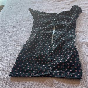 Black mini dress